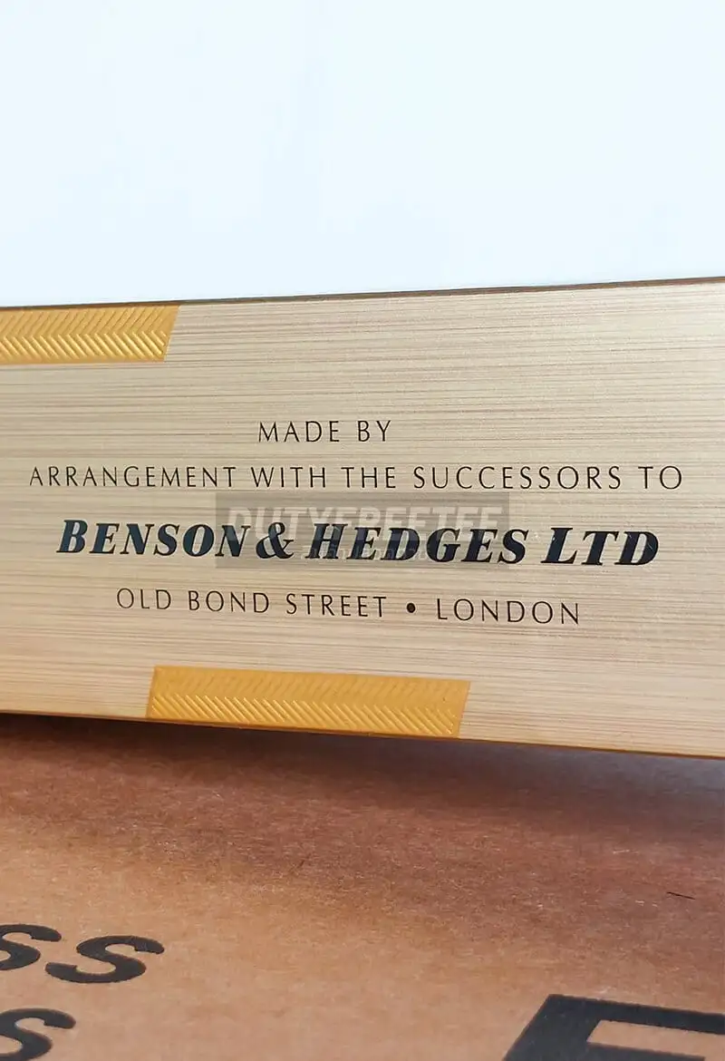 Benson & Hedges Gold Special Filter (London Based)